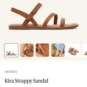 Tom’s Kira Women's TAN Strappy Sandals NWOT size 9.5